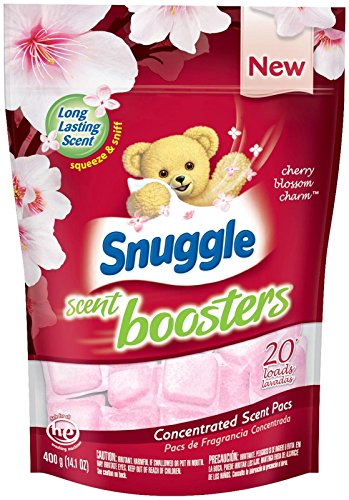 Snuggle Laundry Scent Boosters Concentrated Pacs 체리 Blossom Charm Pouch 20 Count
