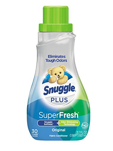 Snuggle Plus Super Fresh Liquid Fabric Softener with Odor Eliminating Technology, 31.7 Fluid Ounce (Packaging May Vary)