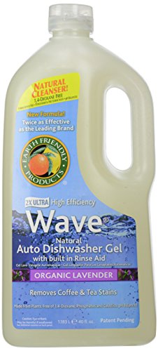 Earth Friendly Products Wave Auto Dishwasher Gel, Lavender, 40 Ounce