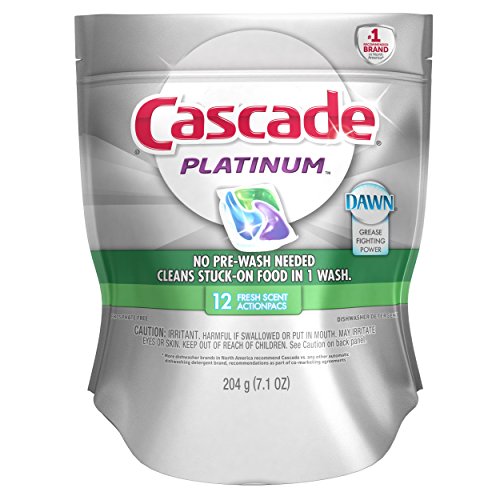 Cascade Platinum Actionpacs Fresh Scent Dishwasher Detergent 12 Count