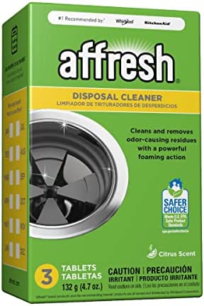 Affresh Garbage Disposal Cleaner, Removes Odor-Causing Residues, 3 Tablets