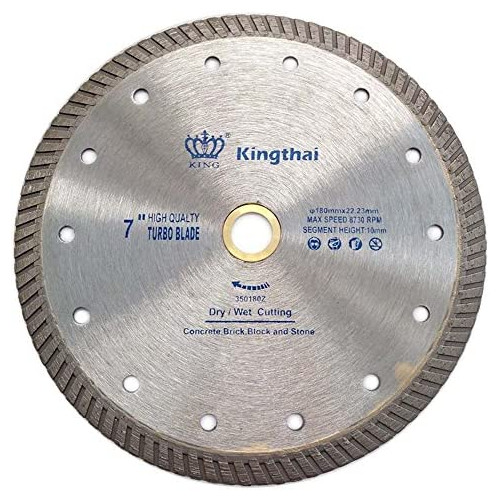 Kingthai 105mm 하이 퍼포먼스 타입 터보 림인 다이아몬드 블레이드 다이아몬드 커터 화강암용