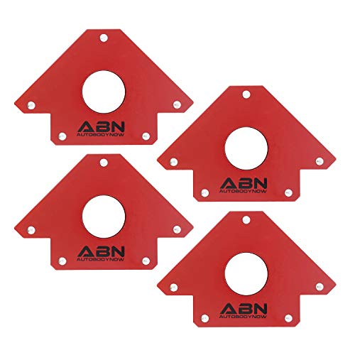 ABN Arrow Welding Magnet u2013 Metal Working Tools and Equipment, 45, 90, 135 Degree Angle Magnet, 4 Pack of 75 Lb Magnet