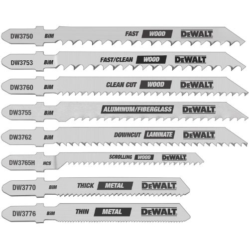 Black & Decker/DWLTDW37918-Piece Cobalt Jigsaw Blade Set-8PC JIGSAW BLADE SET (병행수입품)
