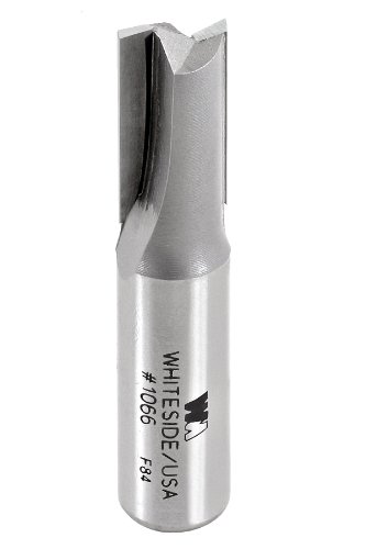 Whiteside Router Bits 1066 Straight Bit with 1/2-Inch Cutting Diameter and 1-Inch Cutting Length by Whiteside Router Bits