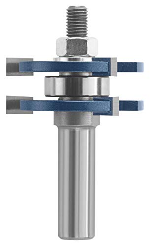 Bosch 84624M 1/2-Inch Shank Tongue & Groove Router Bit 3-Wing With Bearing by BOSCH