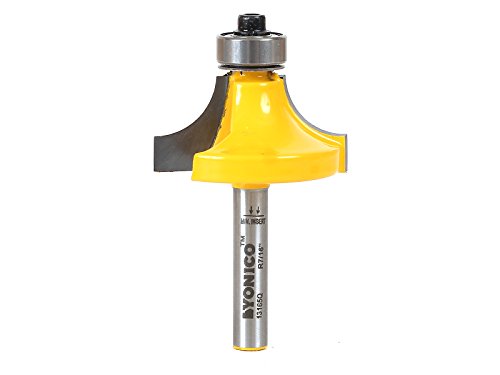 Yonico 13165q Round Over Edging Router Bit with 7/16 Radius 1/4 Shank by Yonico