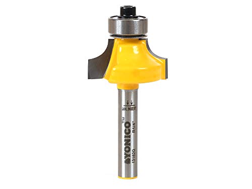 Yonico 13162q Round Over Edging Router Bit with 1/4 Radius 1/4 Shank by Yonico