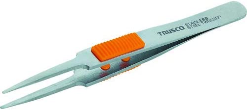 TRUSCO(truss《고》) 러버 그립부 스테인레스 핀셋 120mm 강력형 TSP-210