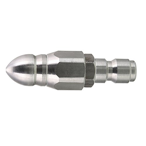 Tool Daily 고압 세척기 하수 제트 노즐 퀵 접속 배수구 세정 노즐 1/4 인치 34.5MPA 개구부 0.7mm