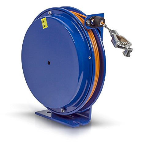 Coxreels SD-50-1 Spring Rewind Static Discharge Cable Reel: 50&#39; stainless steel cable by Coxreels