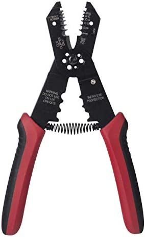 (Stripper, Crimper & Cutter) - Gardner Bender GS-365 Multi-Tool Electrical Wire Stripper, Crimper & Cutter, Comfort Grip, Solid & Stranded Wire, 18-6 AWG, Hand Tool, 8 1/2 in.