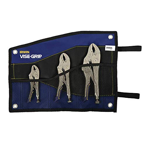 IRWIN VISE-GRIP Locking Pliers<!-- @ 15 @ --> Curved Jaw with Wire Cutters: 5-Inch, 7-Inch & 10-Inch, 3-Pack (IRHT82572) 141[병행수입]