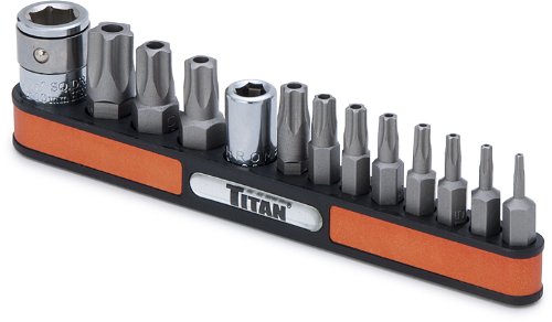 Titan Tools 16137 Tamper Resistant Star Bit Socket Set - 13 Piece by Titan Tools