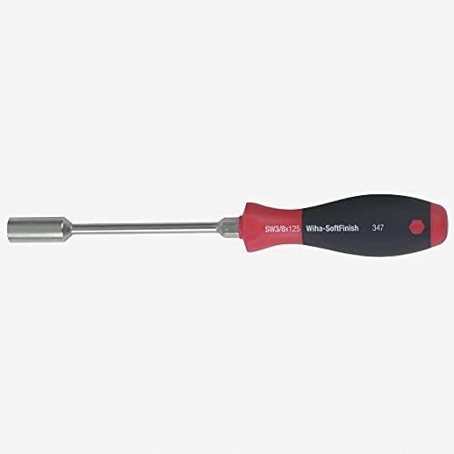 Wiha 34759 Nut Driver with Hex Bolster and SoftFinish Handle<!-- @ 15 @ --> Inch, 1/4 by Wiha
