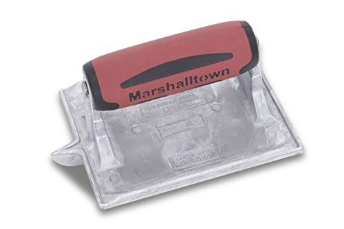 MARSHALLTOWN The Premier Line 833D 6-Inch by 4-3/8-Inch Heavy Duty Zinc Hand Groover with DuraSoft Handle by Marshalltown