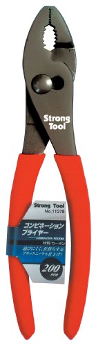 이치넨 액세스(구이치넨《미츠토모》) Strong Tool(스트 롱 툴) 배관 공구 콤비・프라이어 200mm 11278 블랙 니켈 마무리