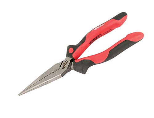 Wiha 30913 8.0 Inches Ergo Soft Grip Industrial Long Nose Pliers with Cutters by Wiha