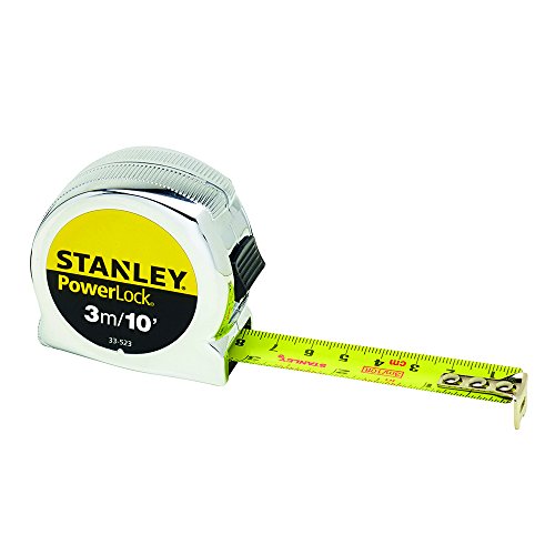 Stanley STA033523 Micro Powerlock Classic Tape<!-- @ 15 @ --> Dual Scale, 3m Length x 19mm Width by Stanley
