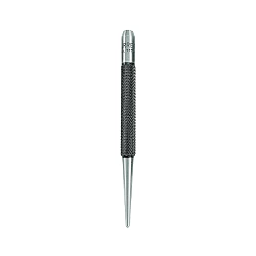 Starrett 117A Center Punch With Round Shank, 4 Length, 5/64 Tapered Point Diameter by Starrett