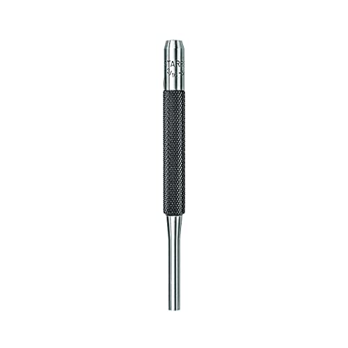 Starrett 565E Drive Pin Punch, 4 Overall Length, 1-I/64 Pin Length, 3/16 Pin Diameter by Starrett