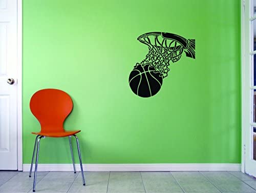 디자인 비닐 농구 hoop 스포츠 아이의 bedroom 틴 보이의 걸즈 비닐벽 데칼 10" x 20" JER 884 1 1