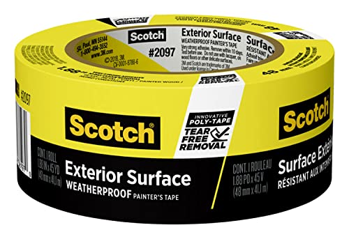 ScotchBlue 2097-48EC Painter Tape for Exterior Surfaces, 1.88-Inch by 45-Yard by ScotchBlue