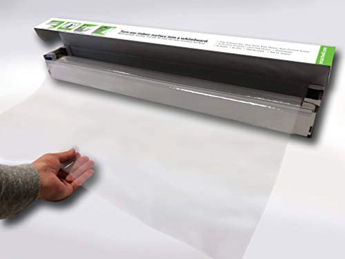 Wizard Wall Instant Whiteboard Kit 30&#34; x 50&#39; Roll Repositionable Dry Erase Surface