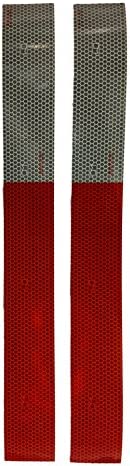 반사tape-red와 화이트strips-premium품질8 Mil thickness-2 " X 18 " -reflexite Conspicuity v82 OEM그레이드 테이프,dot-c2자동stickers-many to choose from-made in the USA . 2" x 18" 2 Pk 블랙