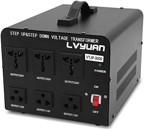 LVYUAN(료우 자바리(구에)《》)업 trance 다운 trance 3000W 해외 국내 양용형 변압기강압・승압포터블 trance 100V/110V-220V/240V 자유 변환 해외 기기 대응 변압기 VT-JP3000VA