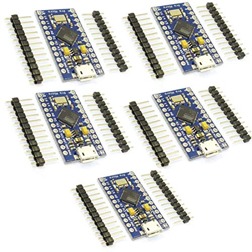 HiLetgo 5 개세트 Atmega32u4 pro micro nano19V 16M mini Leonardo 마이크로 개발 보드 Arduino에 대응