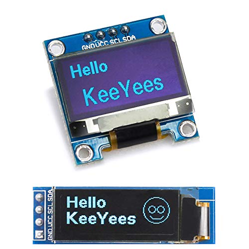 KeeYees OLED디스플레이 OLED모듈 0.96인치 0.91인치 I2C IIC SSD1306 4핀 (블루)