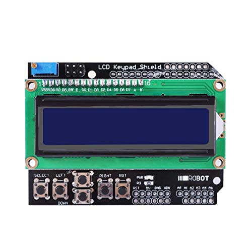 HiLetgo 1602 LCD 키퍼《도》 쉴드 보드 블루 백 라이트를 부착 Arduino에 대응 Duemilanove로보트 [병행수입품]