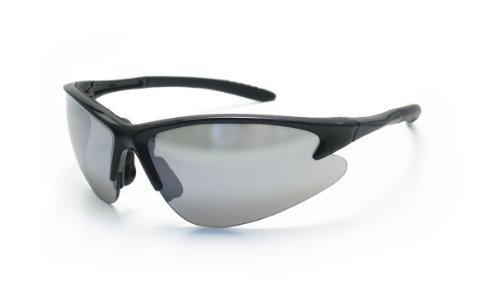 SAS Safety 540-0603 DB2 Eyewear with Polybag<!-- @ 15 @ --> Mirror Lens/Black Frame by SAS Safety