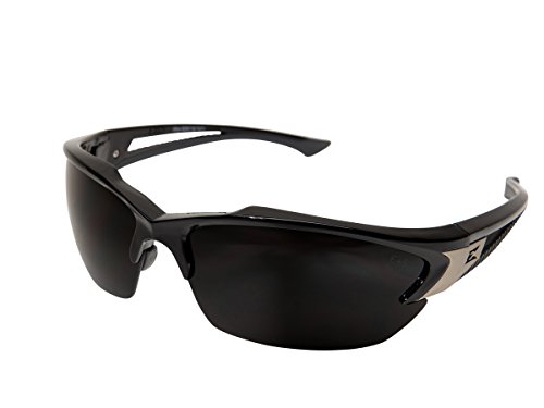 【병행수입품】Edge Eyewear TSDK216 Khor Safety Glasses Black with Polarized Smoke Lens