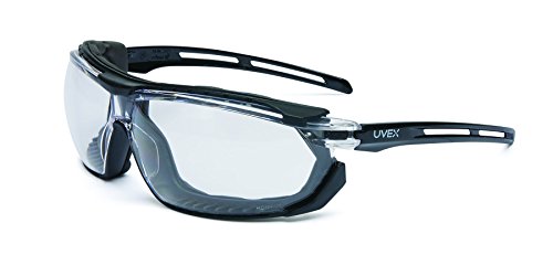 UVEX by Honeywell S4040 Tirade Sealed Safety Eyewear with Black Frame<!-- @ 15 @ --> Clear Lens and Uvextra Anti-Fog Coating by Honeywell