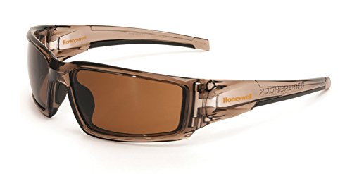 UVEX by Honeywell S2961XP Hyper Shock Series Safety Eyewear with Smoke Brown Frame<!-- @ 15 @ --> Espresso Lens and Uvextreme Plus AF Coating by Honeywell