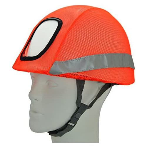 COVERWORK 반사・형광 메쉬 헬멧 커버 형광 오렌지 FT-OS-30