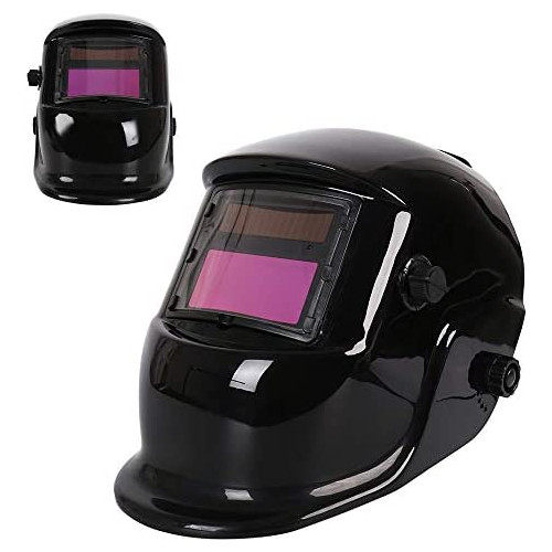 bluecookie_jp자동 차광 용접면 용접 헬멧 안전 실용 액정 필터 용접 보호구 용접 마스크 태양빛 발전 (25x15cm)