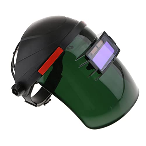 용접면 자동 차광 페이스 쉴드 용접 헬멧 자동 감광식 방호면 조정 가능 솔라 파워