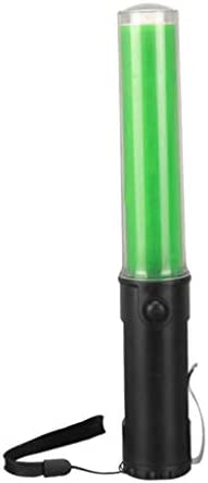 LOL-FUN LED유도 라이트 교통 유도원 신호등 회중전등 응원 공연 길이26cm,녹색