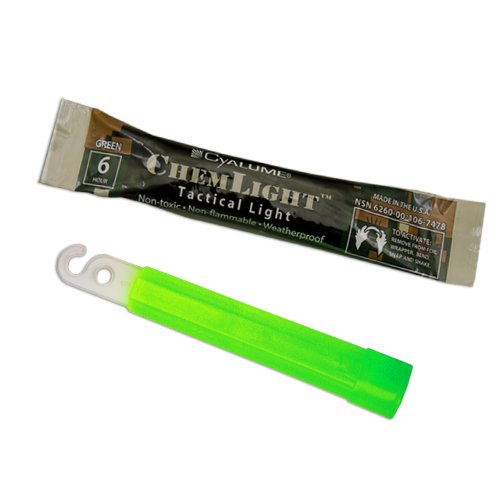 Cyalume ChemLight Military Grade Chemical Light Sticks<!-- @ 15 @ --> Green, 4 Long<!-- @ 3 @ --> Hour Duration (Pack of 100) by Cyalume