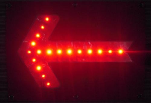 에이스 고베 LED화살표 판 LED《시부론》(흐름(유행) 점멸) 빨강LED 1R