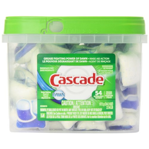 Cascade Actionpacs Fresh Scent Dishwasher Detergent 54 count 34.3 oz