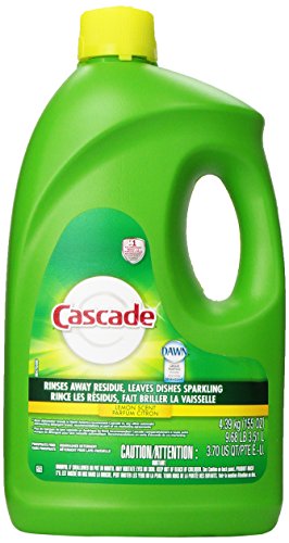 Cascade Dishwasher Detergent Gel Lemon Scent 155 oz
