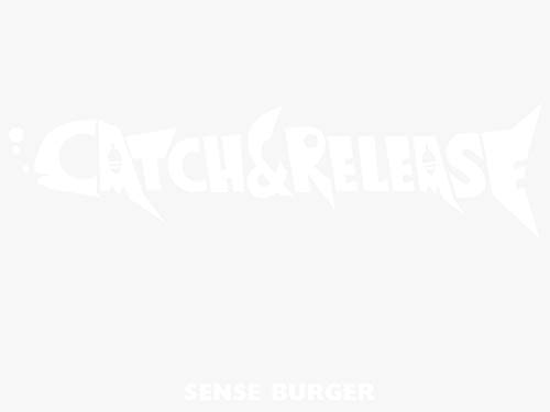 Catch & Release 캐치&릴리즈 피싱 낚시 스티커 흰색 #P01.