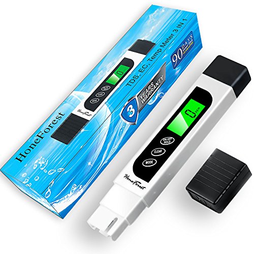 Water Quality 테스터 Accurate Reliable HoneForest TDS Meter EC & Temperature 3 1 0-9990ppm Ideal Test Drinking Aquariums etc.