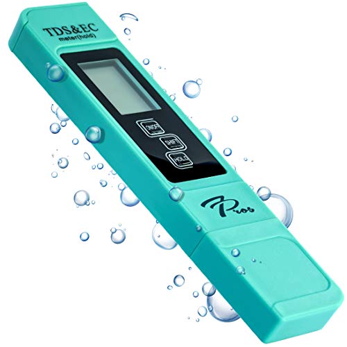 TDS Meter Digital Water Tester - PPM Quality Testing Tool 3-in-1 (TDS, EC & Temp) High Accuracy ATC Tester, Nutrient Testing Pen for Hydroponics, Monitor Ro System, Pools, Aquariums & Saltwater Tanks