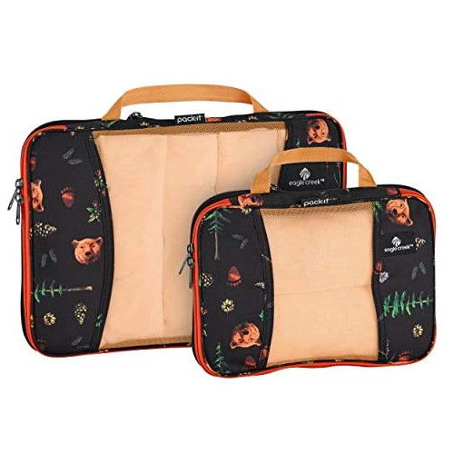 Eagle Creek Original Compression Packing Cubes, (S/M), Golden State Print, One Size