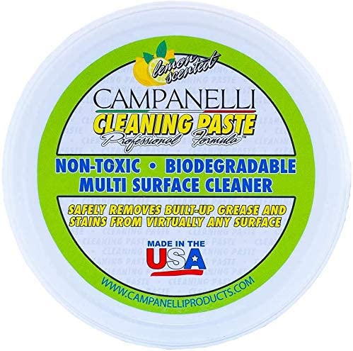 Campanellis Cleaning Paste - Professional Formula Multi-Surface Cleaner & Polish - Safe, Eco-Friendly, Non-Toxic, Natural Multi-Purpose Cleaning Product - No Bleach or Solvents - No Residue (12 oz)